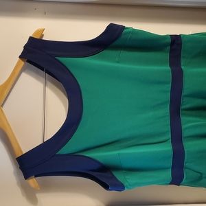 Lands' End Green & Navy Dreas
